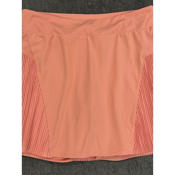 Nike Dri-Fit Women's Peach Pleated Tennis Skort Size Small EUC Golf Skirt - Picture 3 of 12